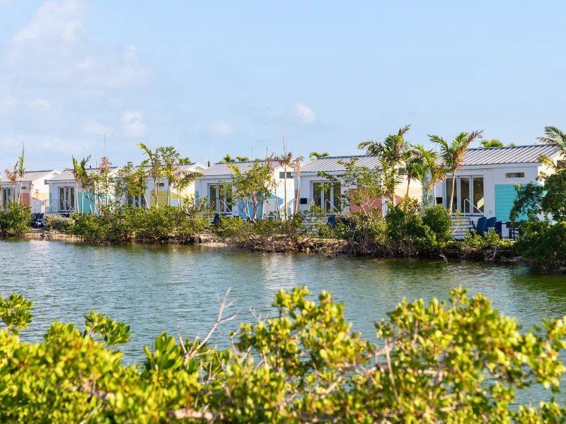 Cottages on the lake at Sugarloaf